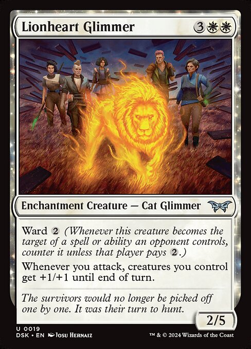 Lionheart Glimmer (Duskmourn: House of Horror)