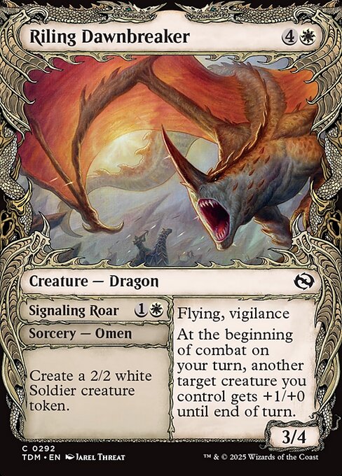 Riling Dawnbreaker // Signaling Roar (Tarkir: Dragonstorm)