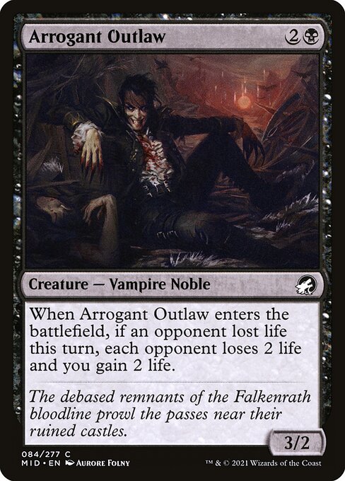 Arrogant Outlaw (Innistrad: Midnight Hunt)