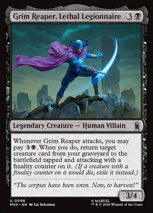 Grim Reaper, Lethal Legionnaire (Marvel Super Heroes)