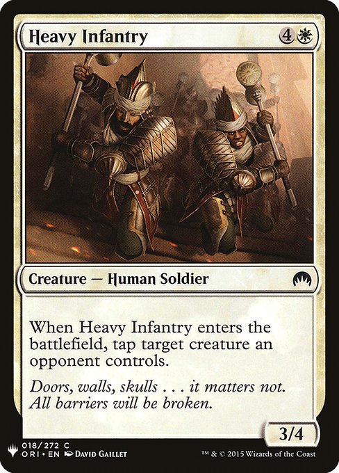 Heavy Infantry (The List)