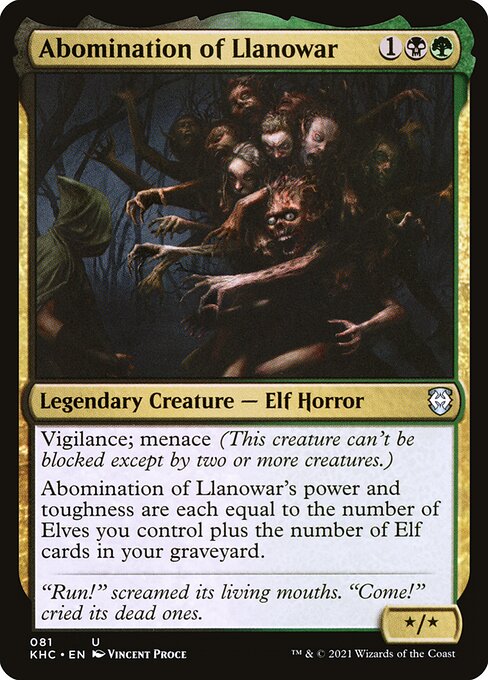 Abomination of Llanowar (Kaldheim Commander)