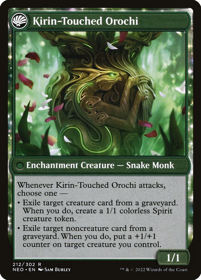Teachings of the Kirin // Kirin-Touched Orochi (Kamigawa: Neon Dynasty)