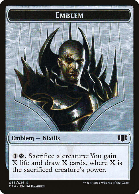 Ob Nixilis of the Black Oath Emblem (Commander 2014 Tokens)