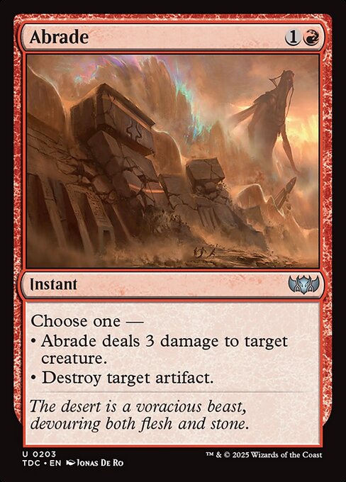 Abrade (Tarkir: Dragonstorm Commander)