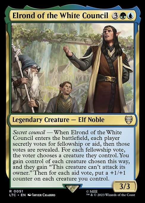 Elrond of the White Council (Tales of Middle-earth Commander)