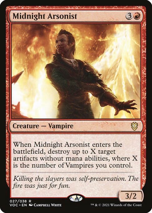 Midnight Arsonist (Crimson Vow Commander)