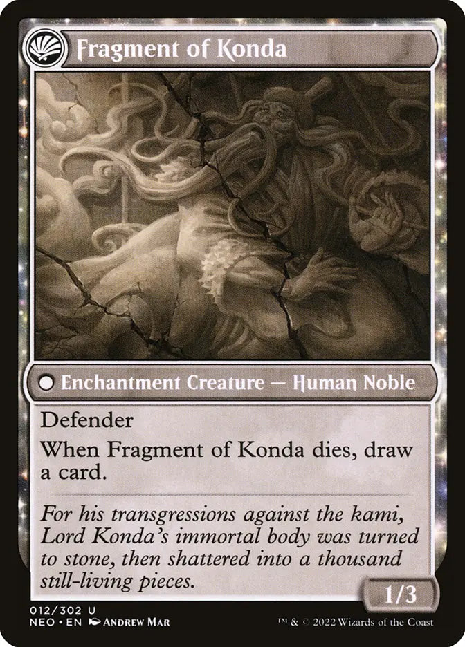 The Fall of Lord Konda // Fragment of Konda (Kamigawa: Neon Dynasty)