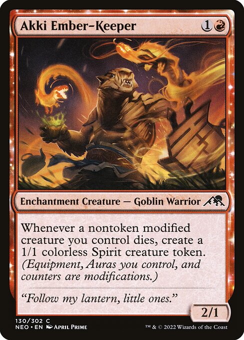 Akki Ember-Keeper (Kamigawa: Neon Dynasty)