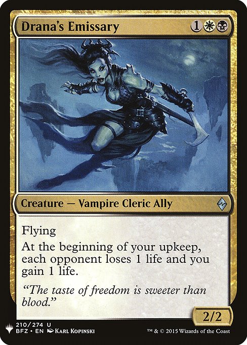 Drana's Emissary (The List)