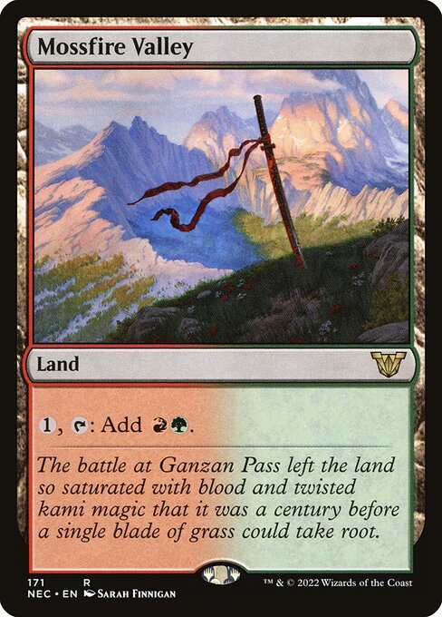 Mossfire Valley (Neon Dynasty Commander)