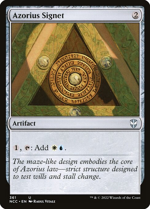 Azorius Signet (New Capenna Commander)