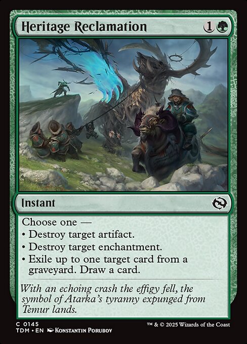 Heritage Reclamation (Tarkir: Dragonstorm)