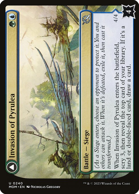 Invasion of Pyrulea // Gargantuan Slabhorn (March of the Machine)