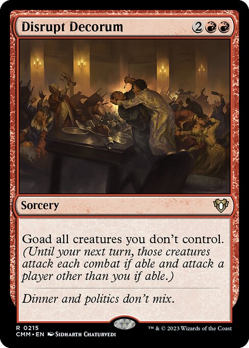 Disrupt Decorum (Commander Masters)