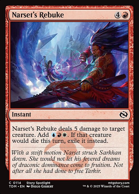 Narset's Rebuke (Tarkir: Dragonstorm)