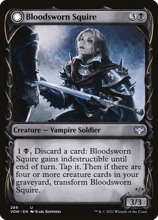 Bloodsworn Squire // Bloodsworn Knight (Innistrad: Crimson Vow)