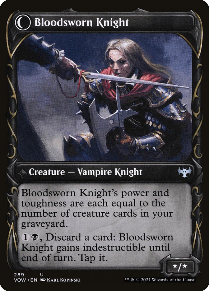 Bloodsworn Squire // Bloodsworn Knight (Innistrad: Crimson Vow)