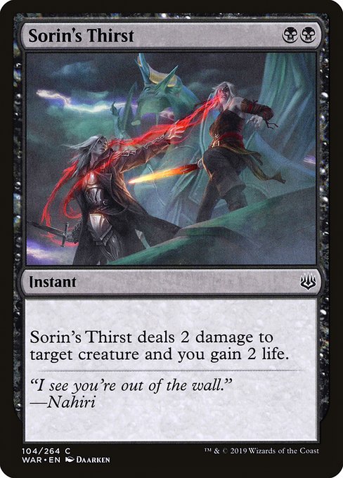 Sorin's Thirst (War of the Spark)
