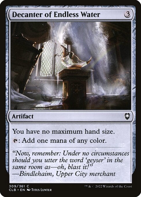 Decanter of Endless Water (Commander Legends: Battle for Baldur's Gate)