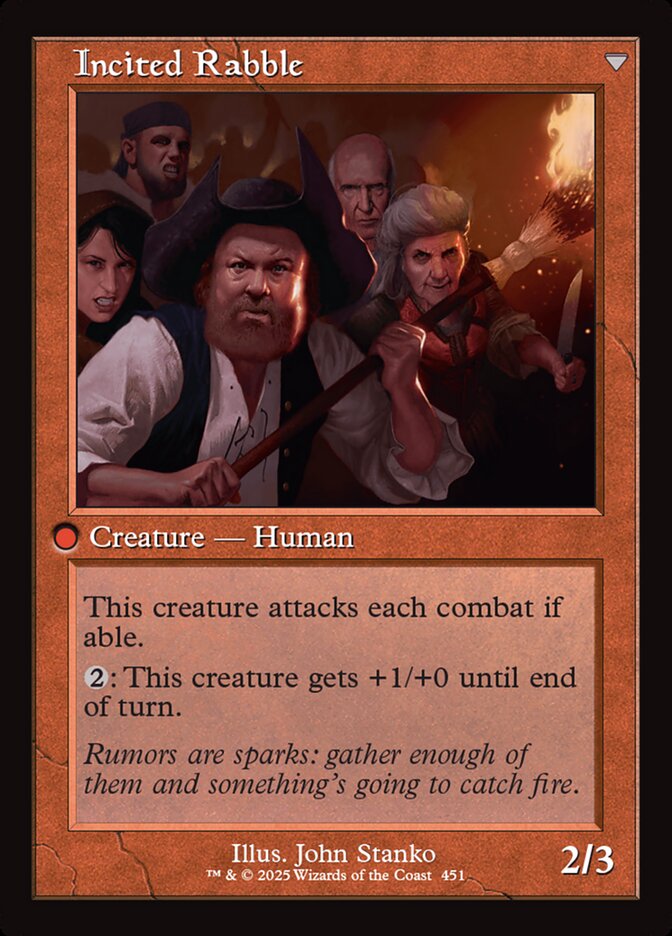 Town Gossipmonger // Incited Rabble (Innistrad Remastered)