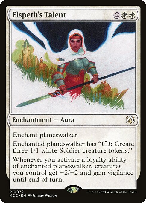 Elspeth's Talent (March of the Machine Commander)