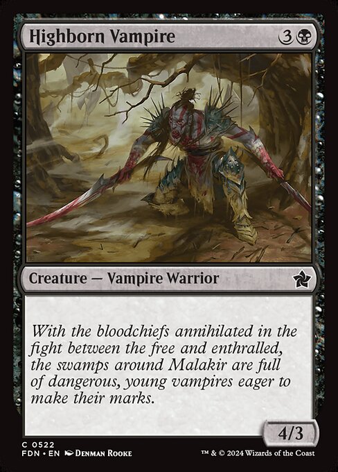 Highborn Vampire (Foundations)