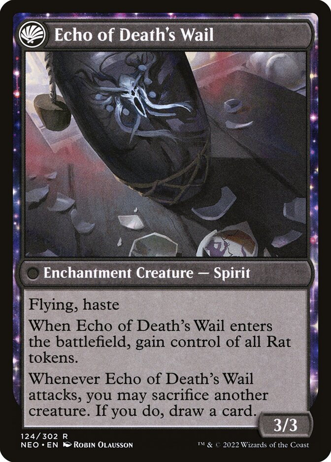 Tribute to Horobi // Echo of Death's Wail (Kamigawa: Neon Dynasty)