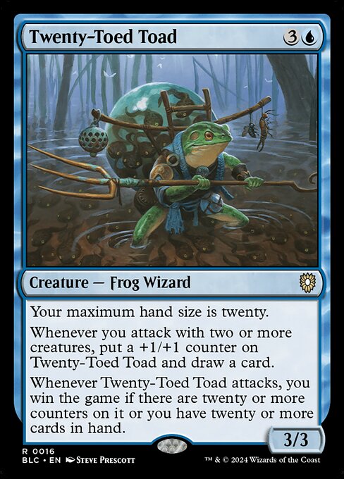 Twenty-Toed Toad (Bloomburrow Commander)