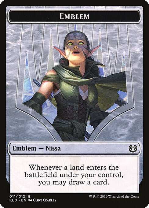 Nissa, Vital Force Emblem (Kaladesh Tokens)
