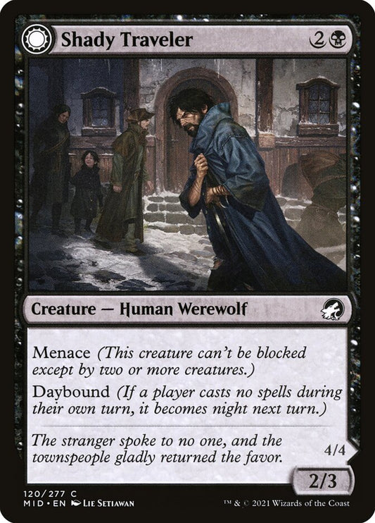 Shady Traveler // Stalking Predator (Innistrad: Midnight Hunt)