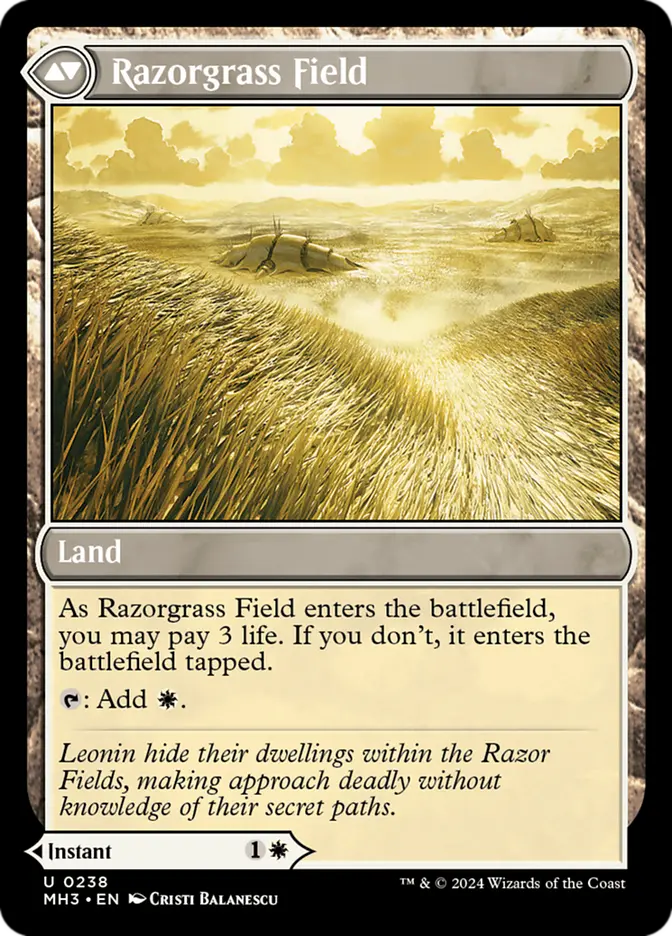 Razorgrass Ambush // Razorgrass Field (Modern Horizons 3)