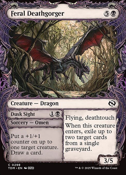 Feral Deathgorger // Dusk Sight (Tarkir: Dragonstorm)