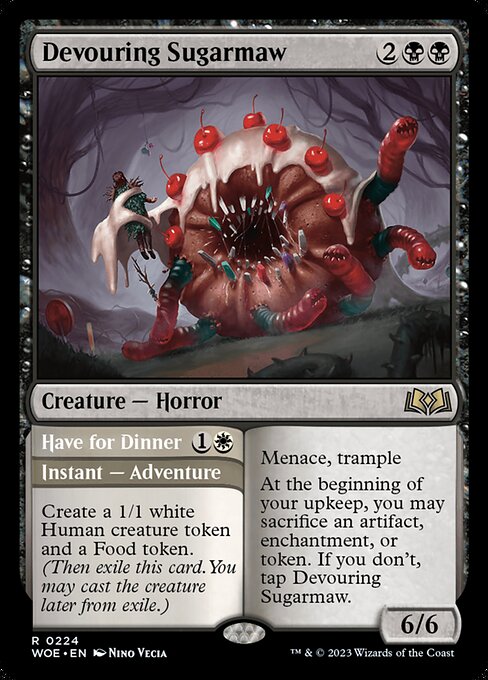 Devouring Sugarmaw // Have for Dinner (Wilds of Eldraine)