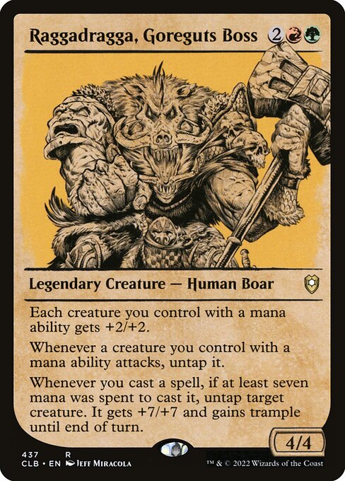 Raggadragga, Goreguts Boss (Commander Legends: Battle for Baldur's Gate)