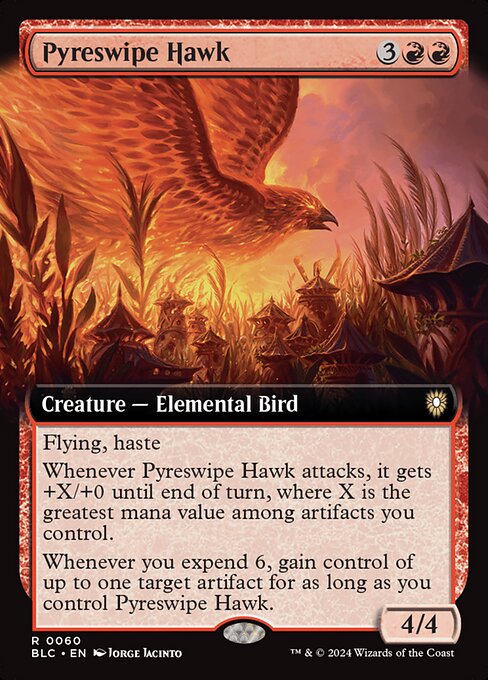 Pyreswipe Hawk (Bloomburrow Commander)