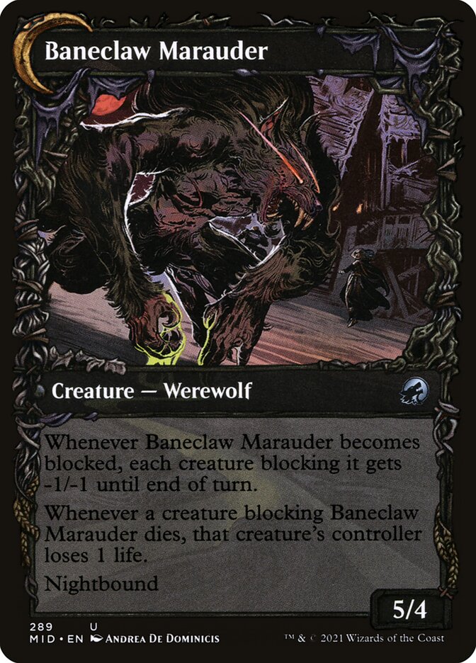 Baneblade Scoundrel // Baneclaw Marauder (Innistrad: Midnight Hunt)