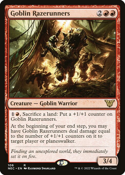 Goblin Razerunners (Neon Dynasty Commander)