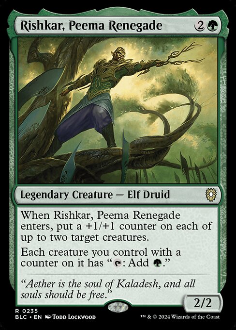 Rishkar, Peema Renegade (Bloomburrow Commander)