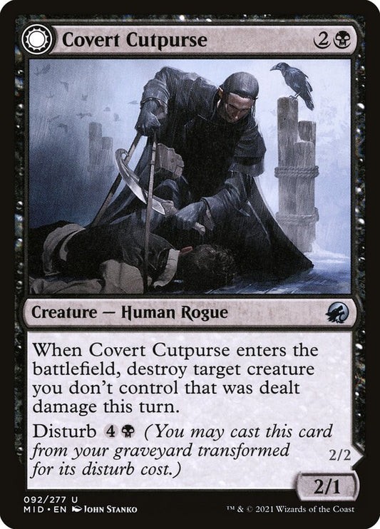 Covert Cutpurse // Covetous Geist (Innistrad: Midnight Hunt)