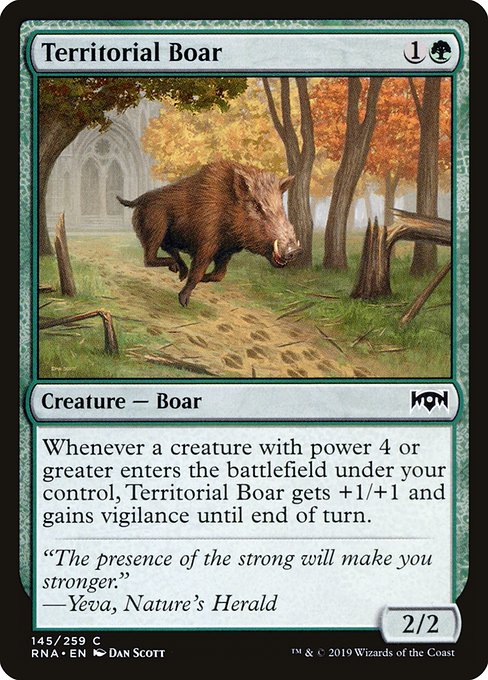 Territorial Boar (Ravnica Allegiance)