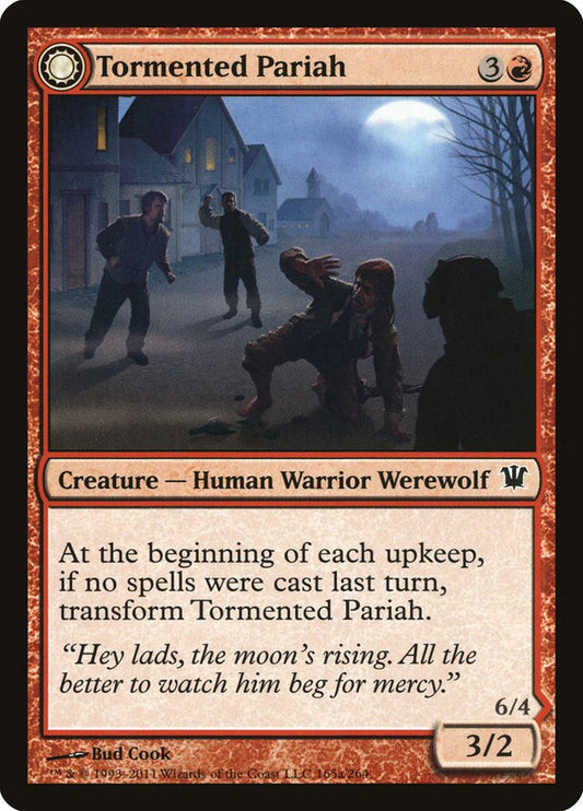 Tormented Pariah // Rampaging Werewolf (Innistrad)