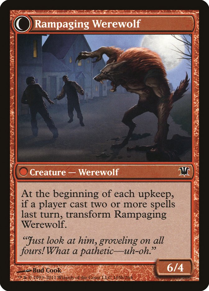 Tormented Pariah // Rampaging Werewolf (Innistrad)