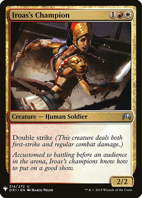 Iroas's Champion (The List)