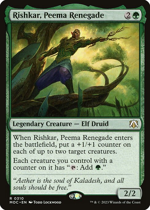 Rishkar, Peema Renegade (March of the Machine Commander)