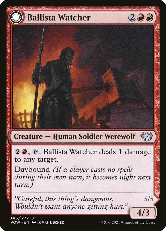 Ballista Watcher // Ballista Wielder (Innistrad: Crimson Vow)