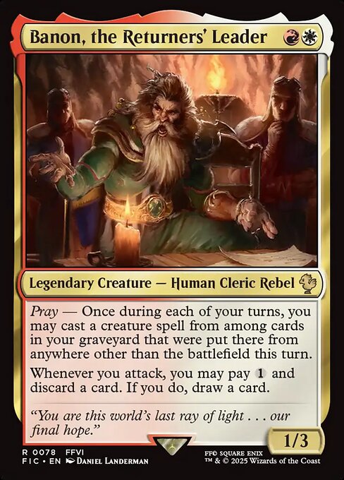 Banon, the Returners' Leader (Final Fantasy Commander)