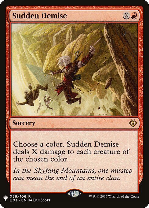 Sudden Demise (The List)