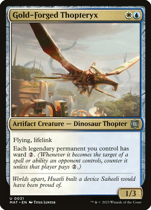 Gold-Forged Thopteryx (March of the Machine: The Aftermath)