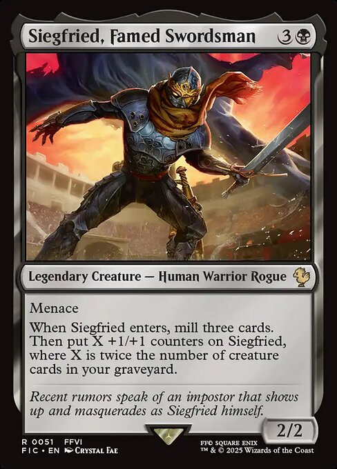 Siegfried, Famed Swordsman (Final Fantasy Commander)